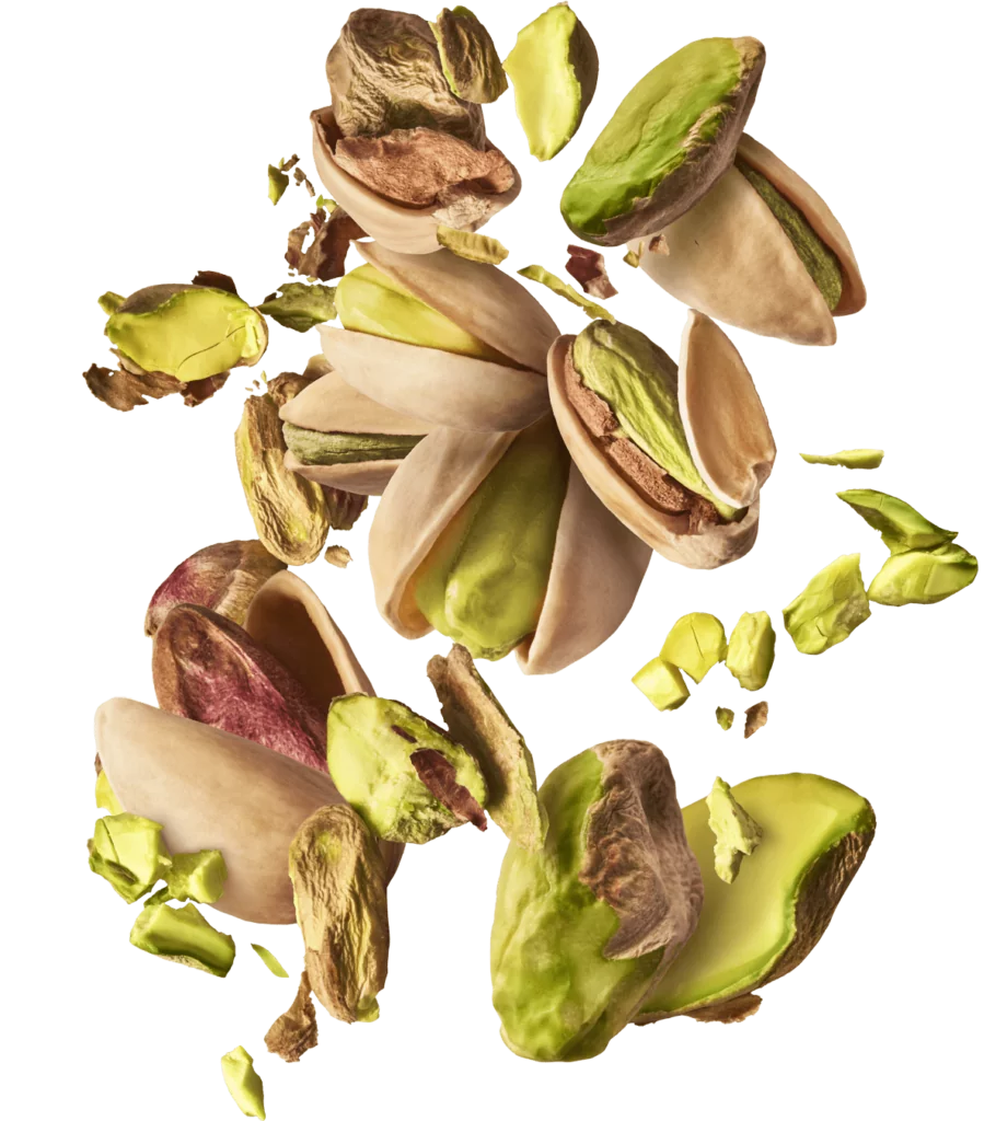 Floating pistachios